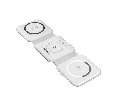 Choetech 3-in-1 Foldable Magnetic Wireless Charging Station (T588-F) White