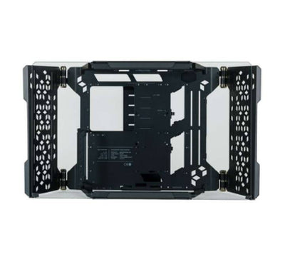 Cooler Master MasterFrame 700 transformable full tower PC case configured in vertical showcase orientation behind panoramic tempered glass in Myanmar.