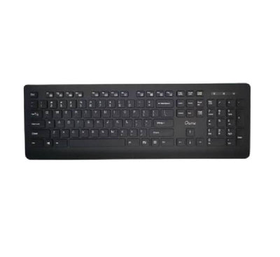 Crome CK191G wireless office keyboard in black color, main front angle view.
