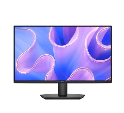 Dell SE2725HM 27 inch Full HD IPS monitor front view displaying crisp color graphics with thin bezels and sleek matte black finish.
