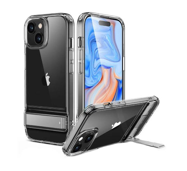 ESR Boost Kickstand Case iPhone 15 Clear