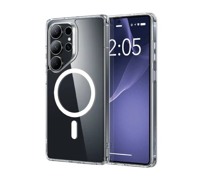 ESR Classic Hybrid Case (HaloLock) Compatible With Samsung S25 Ultra (Clear)