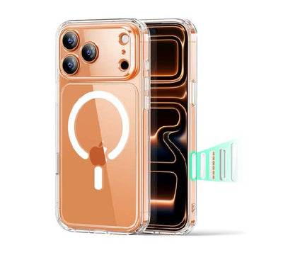 ESR Classic Hybrid Magnetic Case (Camera Control) Compatible With iPhone 17 Pro Max (Clear)