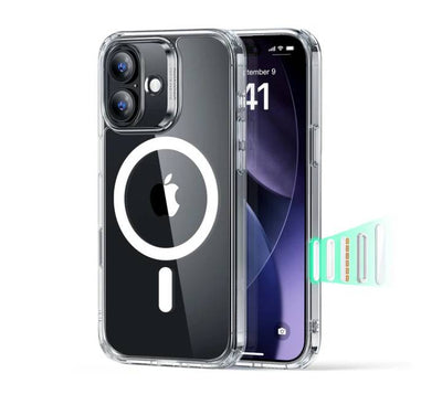 ESR Classic Hybrid Magnetic Case (Camera Control) Compatible With iPhone 17 (Clear)