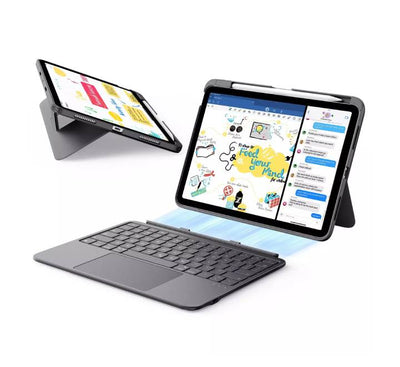 ESR Flex Keyboard Case (Detachable) US Layout For iPad Air 11"/5/4/Pro 11 (Dark Grey)