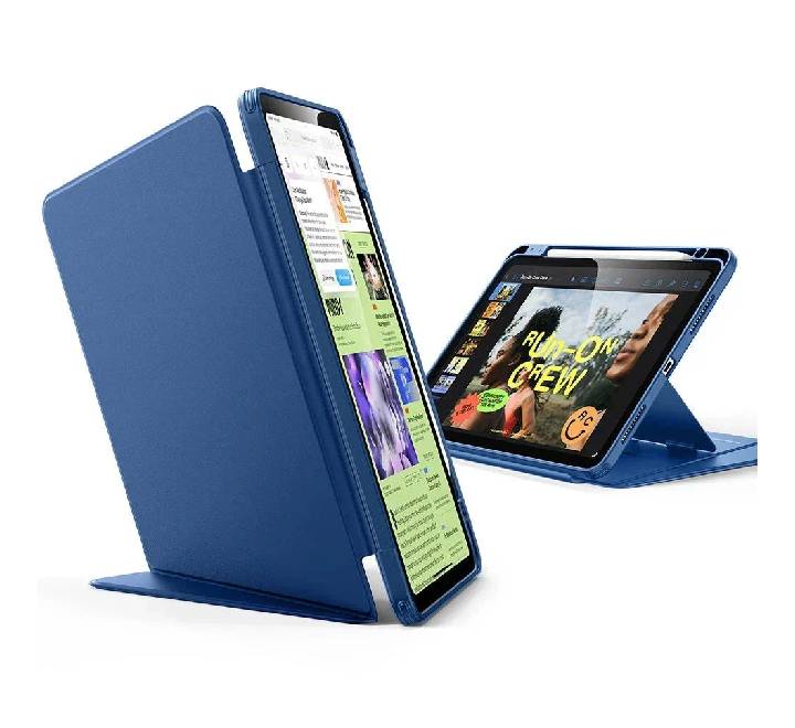 ESR Flip Magnetic Case (Pencil Holder) Compatible With iPad 10/11(A16) Navy Blue