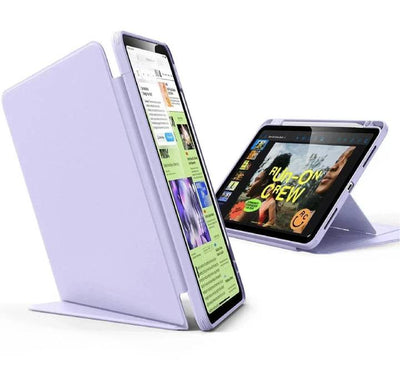 ESR Flip Magnetic Case (Pencil Holder) For iPad Air 11" M3/M4 (Purple)