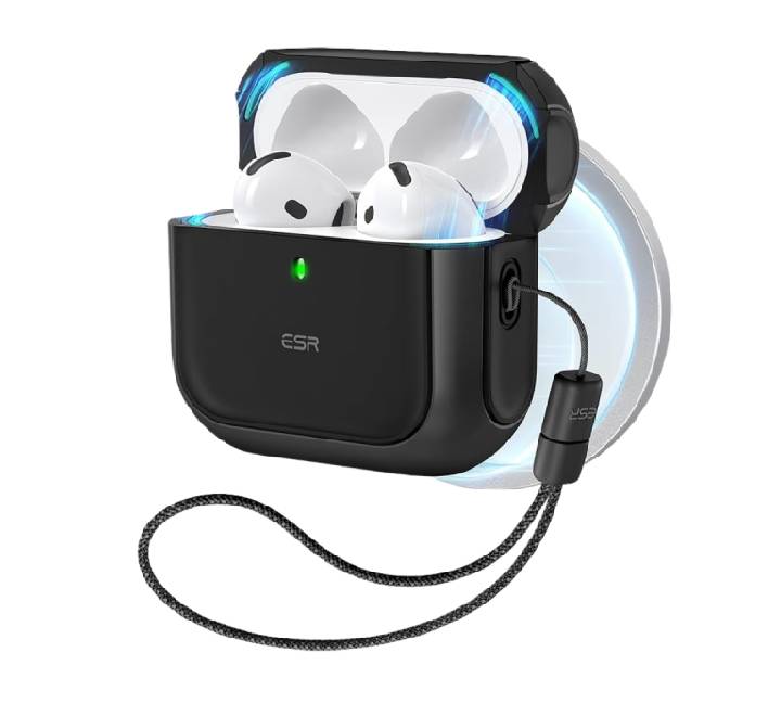 ESR Orbit Hybrid Case With HaloLock For AirPods 4 (2024) Black