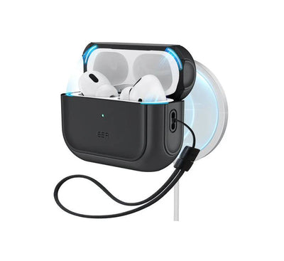 ESR Orbit Hybrid Case with HaloLock For AirPods Pro 3rd Gen (Black)