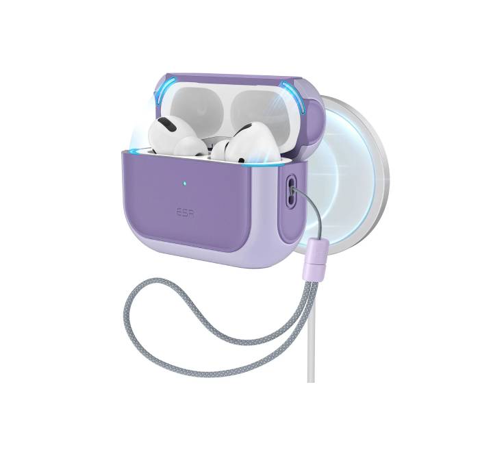 ESR Orbit Hybrid Case with HaloLock For AirPods Pro 3rd Gen (Lavender)