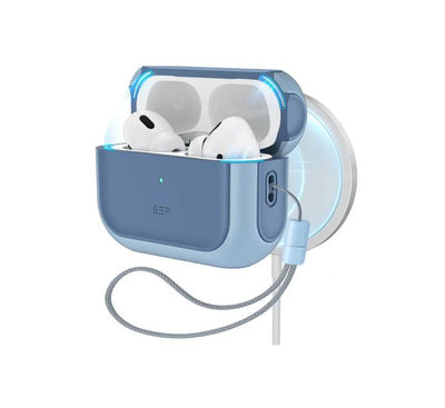 ESR Orbit Hybrid Case with HaloLock For AirPods Pro 3rd Gen (Powder Blue)