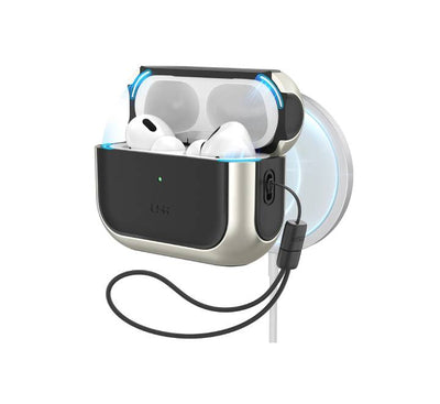 ESR Orbit Hybrid Case with HaloLock For AirPods Pro 3rd Gen (Titanium)