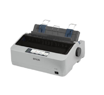 Connectivity ports of Epson LQ-310 including USB Serial and Parallel interfaces