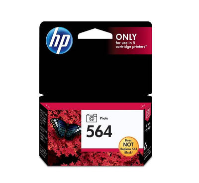 HP 564 Black Original Ink Cartridge commercial retail box packaging featuring genuine product model number CB316WN.