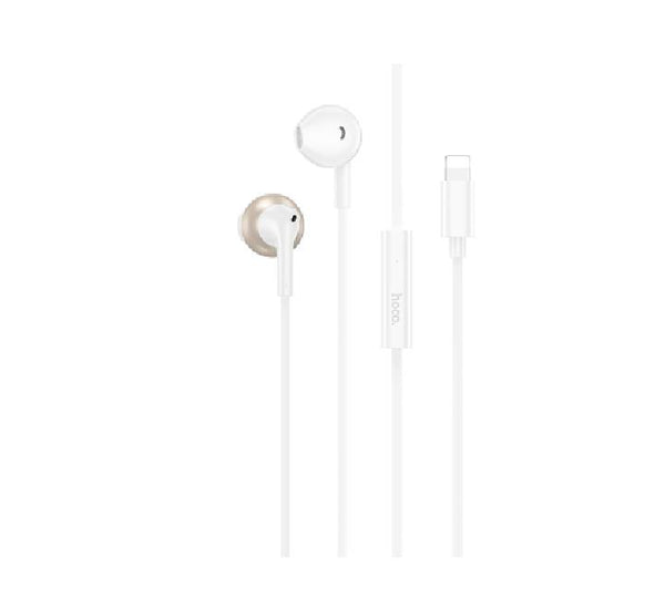 Hoco M115 Sagacious Universal Earphones With Microphone iP (White)