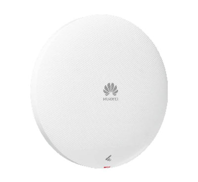 Rear interface panel of a Huawei AP362E access point displaying the 1Gbps RJ45 PoE input port and metal mounting tracking.