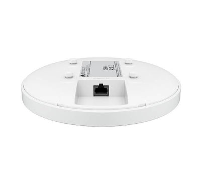 A Huawei eKit AP362E AX3000 enterprise access point cleanly mounted on a ceiling inside a Yangon business infrastructure setting.