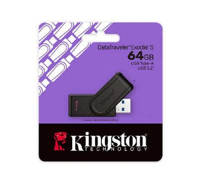 Kingston DTXS 64GB USB3.2 DataTraveler Exodia S USB Flash Drive