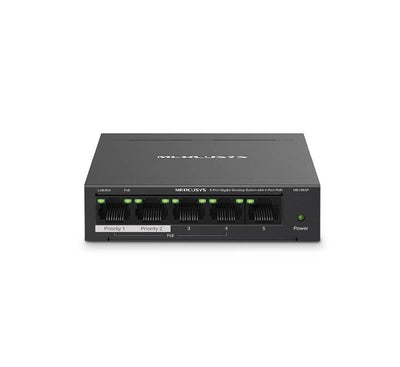 MERCUSYS 5-Port Gigabit Desktop Switch with 4-Port PoE+ (MS105GP)