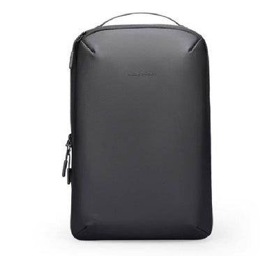 Mark Ryden MR2408 ZenOrganizer 15.6-inch Laptop Backpack in Classic Black showing its clean minimalist square-round silhouette.