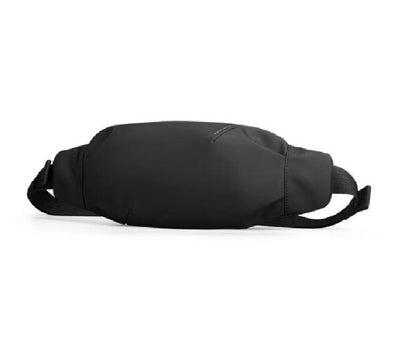 Mark Ryden MR3332 lightweight waist bag in Classic Black, waterproof vinyl crossbody sling bag for men in Myanmar.