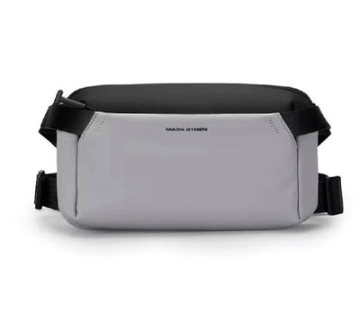 Mark Ryden MR411 Functional Crossbody Bag in Fashion Grey, a waterproof premium urban sling bag available for delivery in Myanmar.