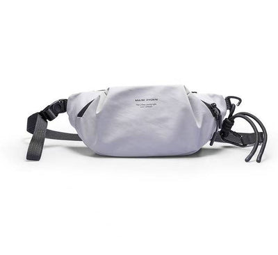 Mark Ryden MR520 ChillFlex Everyday Crossbody Sling Bag in Fashion Charcoal Grey displaying its water-resistant front Oxford profile.