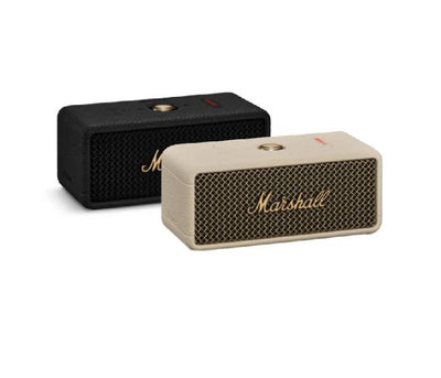 Marshall Emberton III Portable Bluetooth Speaker (Black and Brass)