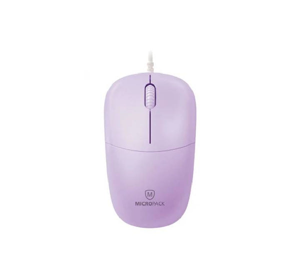 Micropack M105 Silent Wired Optical Mouse Purple