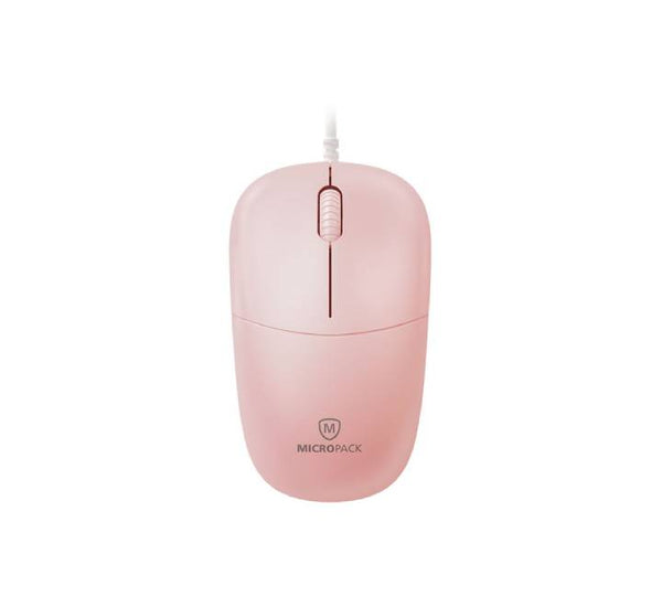 Micropack M105 Silent Wired Optical Mouse Pink
