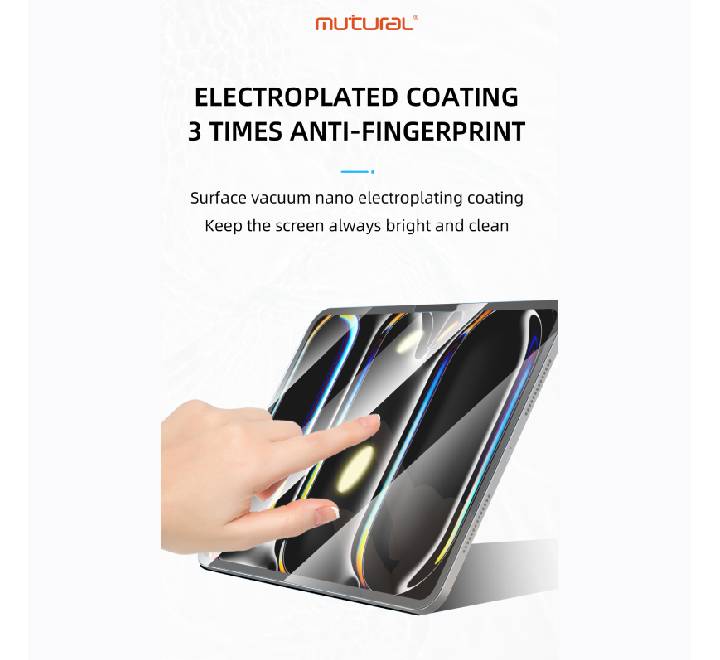 Mutural iPad Tempered Glass for M4/ M3/ M2 Air 11" & 13" (Tempered)