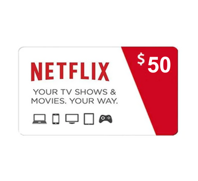 NETFLIX Movie Card $50 USD