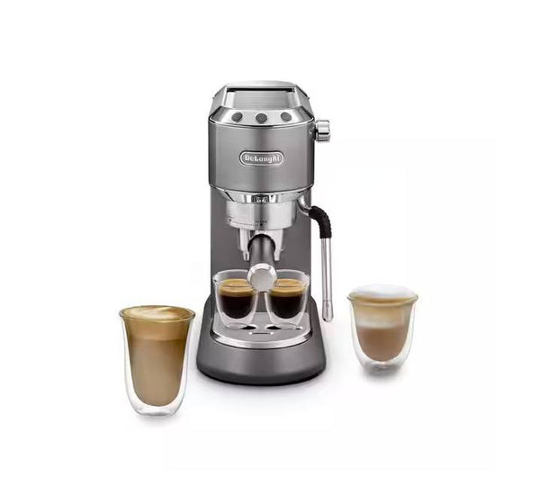 NEW Dedica Arte Manual Espresso Coffee maker EC885.GY with new milk frothing function (Grey)