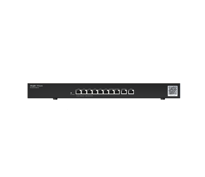 Front interface layout of Ruijie RG-EG310GH-E showing 10 Gigabit RJ45 WAN and LAN ports
