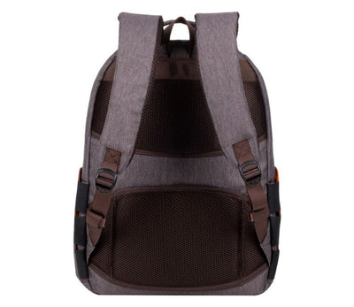 Hidden anti-theft back pocket of the Rivacase 7761 backpack for secure passport storage.