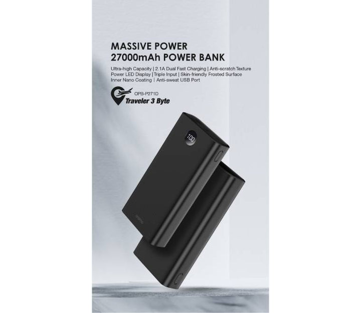 Oraimo Power Bank - 27000mAh - Black