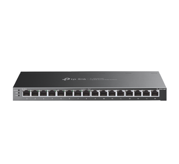 TP-Link JetStream 16-Port Gigabit Smart Switch with 8-Port PoE+ SG2016P