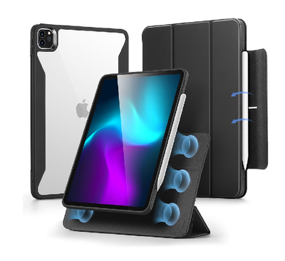 ESR Rebound Hybrid Case 360 Compatible with iPad Pro 13 (Black)