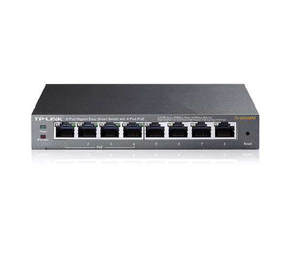 TP-Link SG108PE 8-Port Gigabit Easy Smart Switch with 4-Port PoE