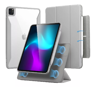 ESR Rebound Hybrid Case 360 Compatible with iPad Pro 11 (Gray)
