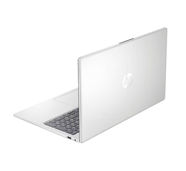 Sleek side profile layout of the lightweight HP 15-fc0897au notebook chassis, highlighting its USB Type-C, USB-A, and HDMI connection ports.
