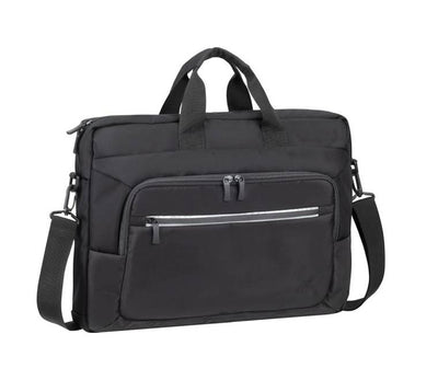 Rivacase 7531 black Alpendorf ECO 16 inch laptop bag, water-resistant material.