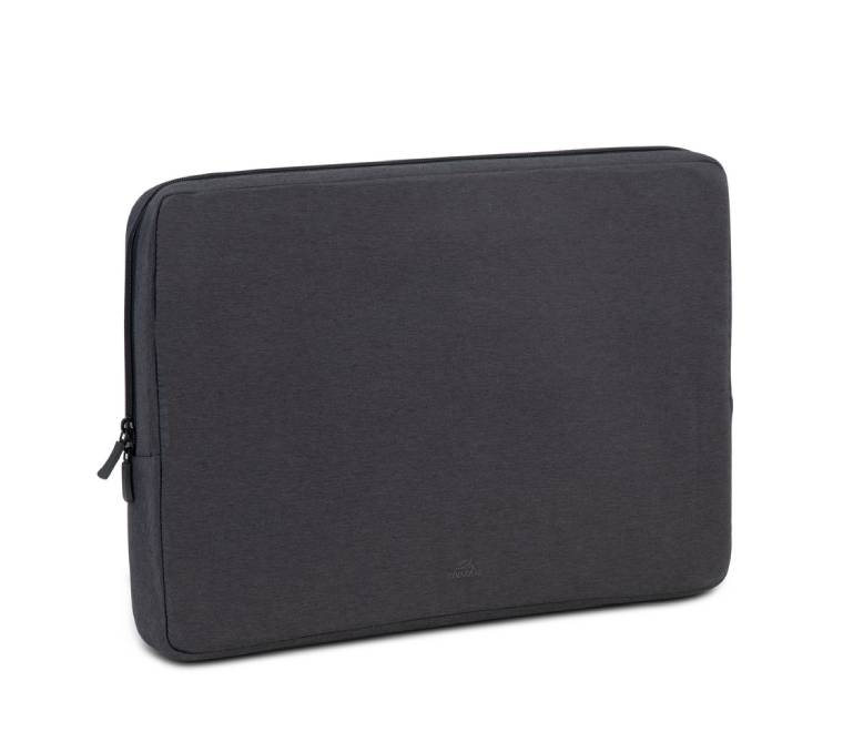 Rivacase 7707 Suzuka black 17.3 inch ECO laptop sleeve, water-resistant for Myanmar tech users.