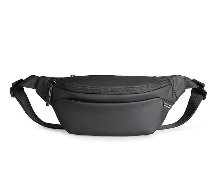 Mark Ryden MR615 cross body sling bag in Elegant Black, water resistant chest bag for men in Myanmar.