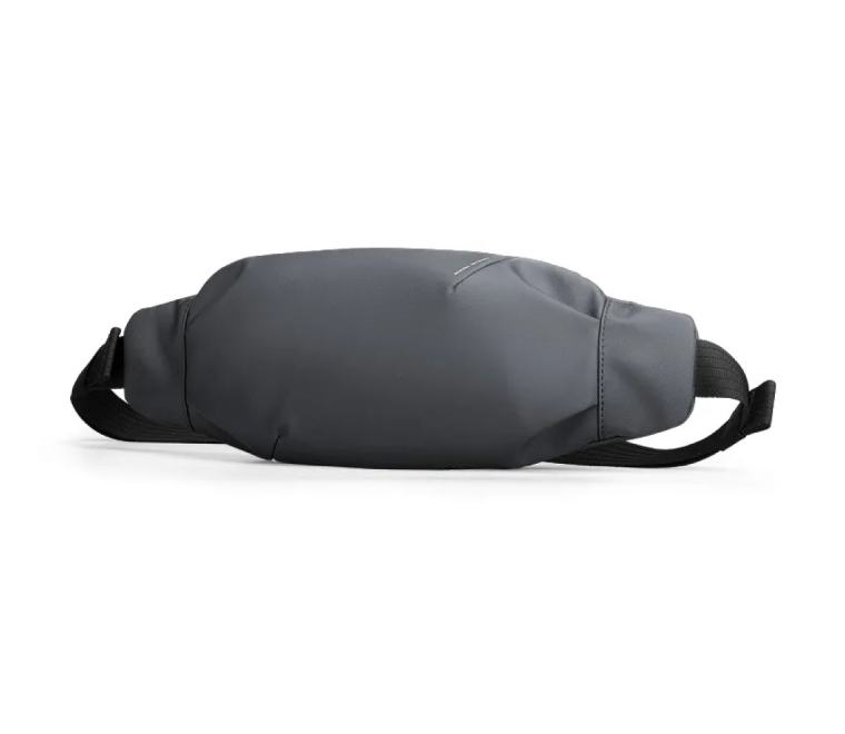 Mark Ryden MR3332-07 lightweight shoulder sling bag in Gray, waterproof vinyl belt bag for men in Myanmar.
