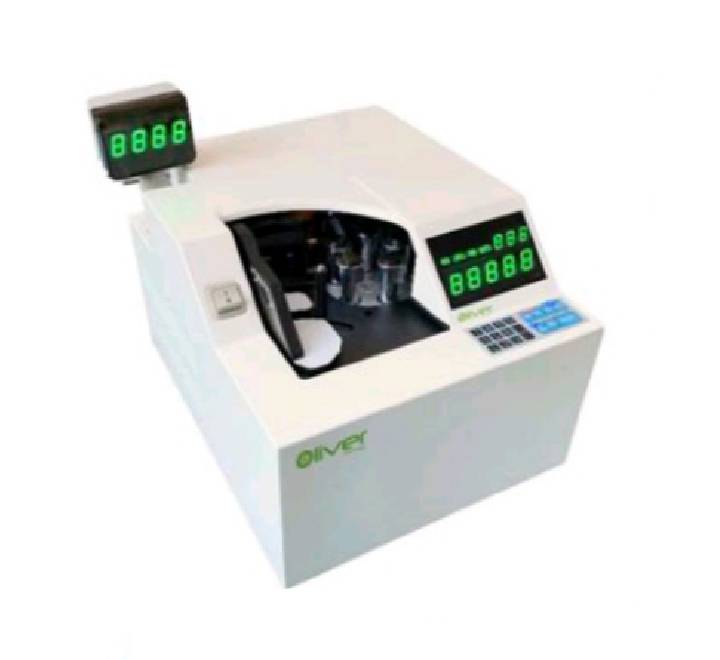 Oliver DV300T Vacuum Type Cash Counter - Best desktop money counting machine for banks in Myanmar.