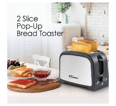 Powerpac PPT03 2 Slice Bread Toaster