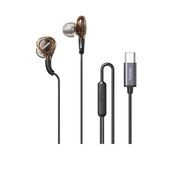 REMAX RM-670A Type-C Digital Wired Earphone