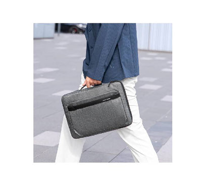 Interior view of the Mark Ryden MR19 laptop sleeve showing the soft plush fleece lining and internal shock-absorption pads.