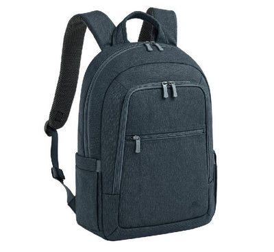 Rivacase 7564 Galapagos 18L laptop backpack in dark grey front view